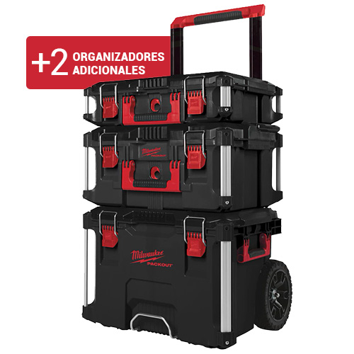 El hotel hipoteca Vergonzoso Cajas de herramientas - Caja Herramientas MILWAUKEE Packout + 2  Organizadores